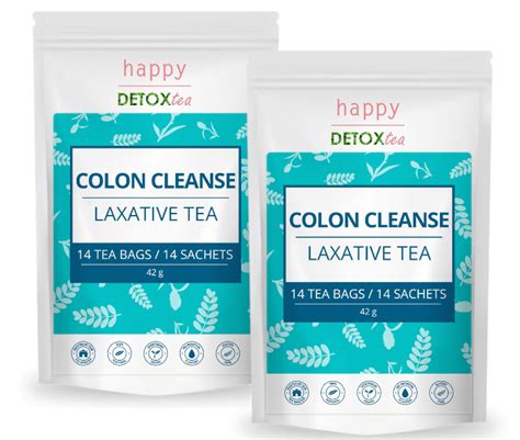 Colon Cleanse Laxative Tea By Happy Detox Tea