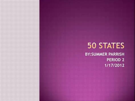 Ppt 50 States Powerpoint Presentation Free Download Id2278823