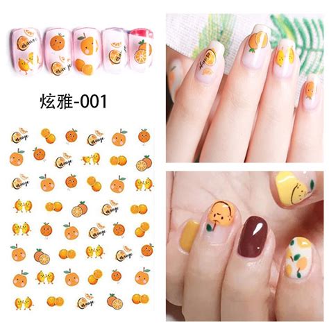 Jual Stiker Kuku Korea Motif Bunga Kartun Kecil Gaya Hyuna Untuk Nail