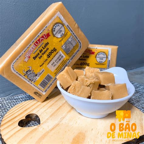 Doce De Leite Em Barra 400g O Bão Di Minas