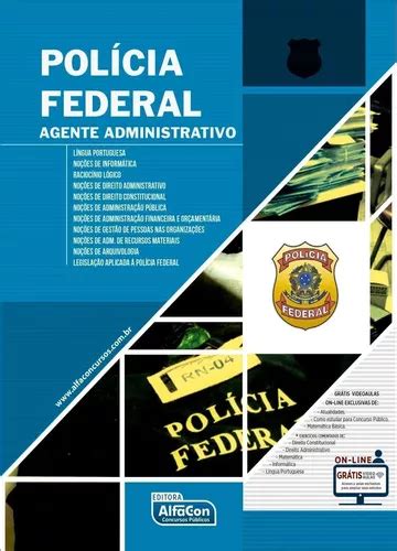 Pol Cia Federal Agente Administrativo Frete Gr Tis