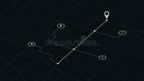 Mapa Detalhado Da Cidade Vários Pontos De Interesse Sistema De