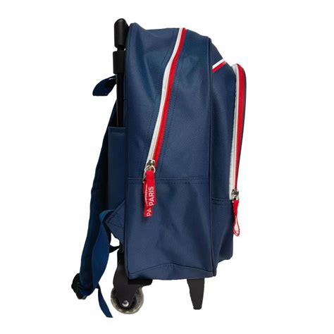 Sac à dos à roulettes maternelle PSG Logo 1 compartiment Chez