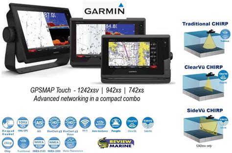 Garmin GPSMAP 1242xsv Touch Features Specs Compare Videos