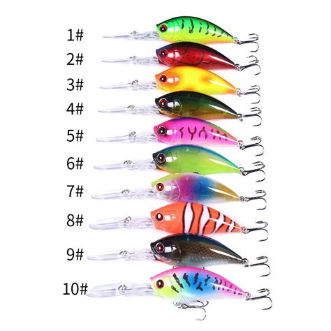 Hengjia Pcs Fishing Lures Depth Crankbait Cm G Plastic Fishing