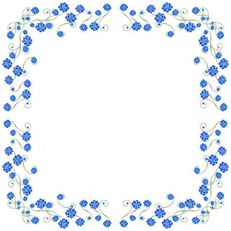 deep blue roses border Wall Borders, Borders And Frames, Clip Art ...