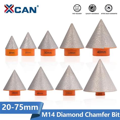 Алмазные фаски XCAN M14 20-75 мм, фрезерный резец для плитки, мрамора ...