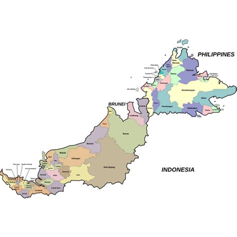 Linguistic Map Of Sabah And Sarawak From Muturzikin 58 Off