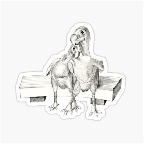 "Dodos in love" Sticker for Sale by DodoGallery | Redbubble