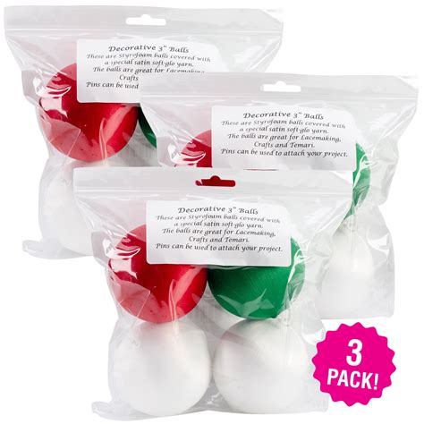 Handy Hands Decor Satin Covered Styrofoam Balls Count Multipack