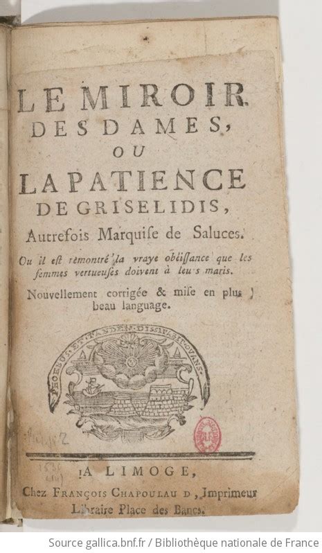 Le Miroir Des Dames Ou La Patience De Gris Lidis Autrefois Marquise De