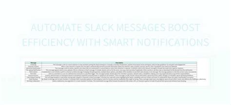 Automate Slack Messages Boost Efficiency With Smart Notifications Excel