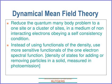 Ppt Gabriel Kotliar Physics Department And Center For Materials