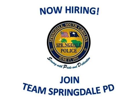 Now Hiring - Police Officer (Springdale Police Department) — Nextdoor ...