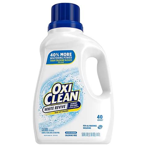 Oxiclean White Revive Liquid Laundry Whitener And Stain Remover 50 Oz Albertsons