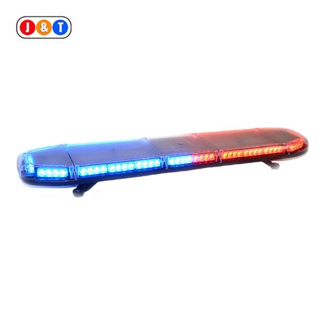 48 Inch Red and Blue Police Strobe Light with Siren