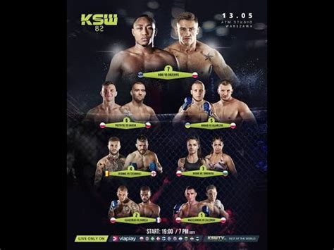 KSW 82 Grzebyk vs Hooi Na żywo Live Warszawa YouTube