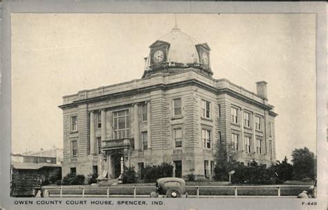 Owen County Court House Spencer, IN Postcard