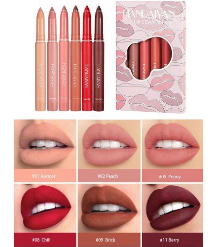 6pcs Matte Lipstick Set