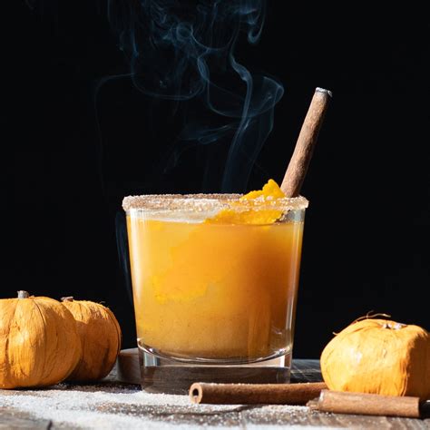 Pumpkin Pie Bourbon Cocktail With Ginger And Orange