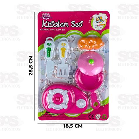 Conjunto Comidinhas Kitchen Set Pe As Toy King Tk Ab