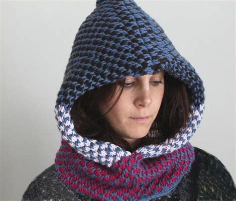 Slip Stitch Hooded Cowl Craftsy Slip Stitch Knitting Crochet