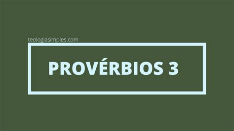 Qual O Significado De Prov Rbios Estudo Teologia Simples