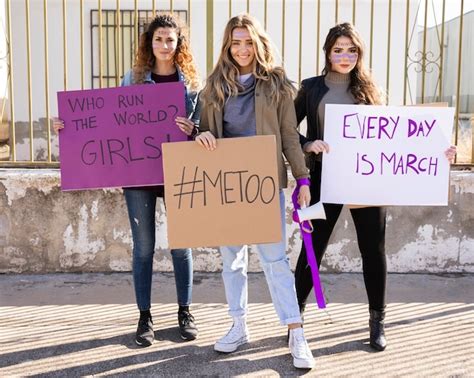 Free Photo | Group of women activists painting for protest