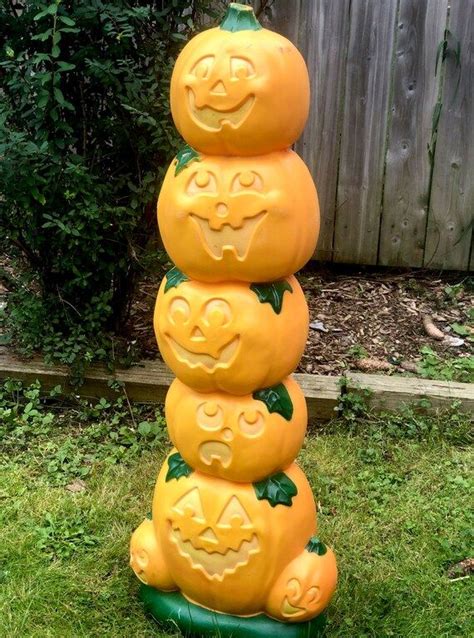 38 Sun Hill Stack Of Pumpkins Halloween Blow Mold Pumpkin Totem Pole