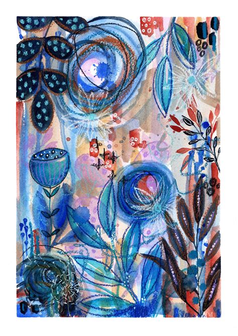 'Ultramarine Garden' — FIZZBUBBLE Art & Design