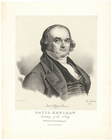 David Henshaw - Secretary of the Navy. | The Old Print Shop