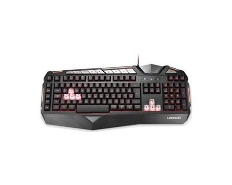 Teclado Gamer Multilaser Warrior Semi Mecânico Abnt2 Preto Com Led