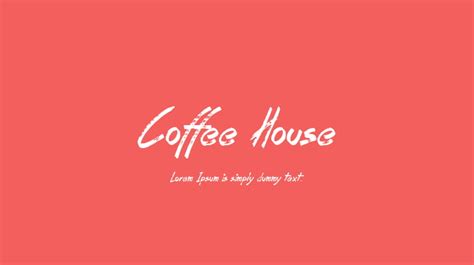 Coffee House Font Download Free For Desktop And Webfont