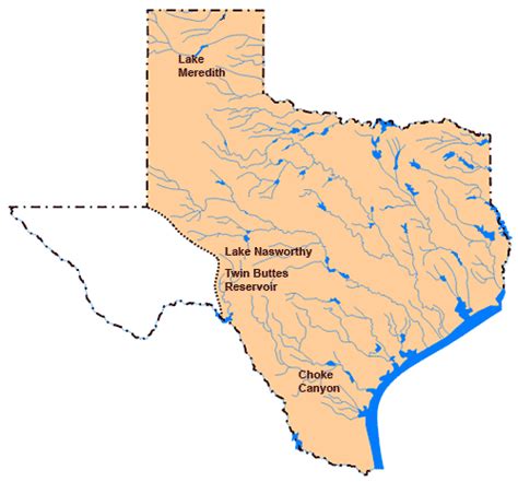 Lake Map Of Texas Gabi Pammie