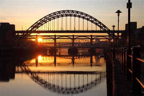 Bridges At Newcastle Upon Tyne At Sunset Flickr Photo Sharing