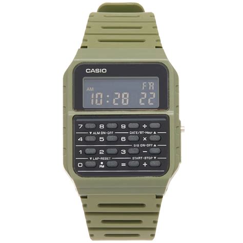 Casio Vintage Calculator Watch Green End Uk