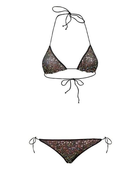 Oséree Sequin Embellished Bikini Set in White Lyst