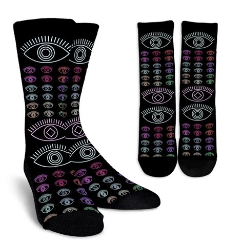 Neon Optometry Eyes Socks Groove Bags