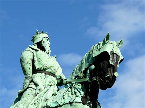 Equestrian statue of Barbarossa Friedrich I in Goslar Germany