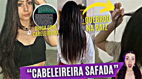 CABELEIREIRA MENTE E DESTRÓI CABELO DE INFLUENCIADORA DO PRETO AO