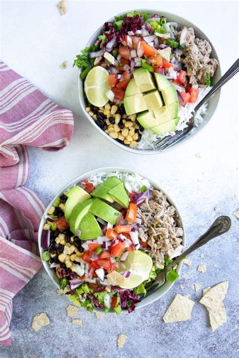 Chili Verde Pork Burrito Bowls Slow Cooker The Forked Spoon