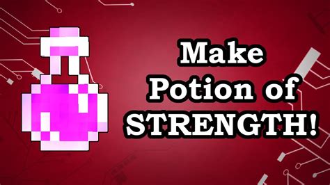 How To Make A Potion Of Strength Minecraft 1193 Youtube