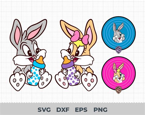 Baby Bugs Bunny Y Lola Svg Bunny Svg Lola Svg RikunaStore