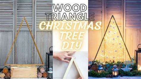 How To Build A Wooden Triangle Christmas Tree Outdoor Christmas