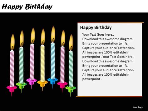 Happy Birthday Powerpoint Presentation Slides Graphics Presentation