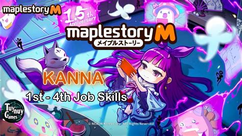 MapleStory M Kanna 1st - 4th Job Skills Showcase - YouTube