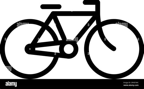 Bicycle linear icon. Bike symbol. Eco transport sign Stock Vector Image ...