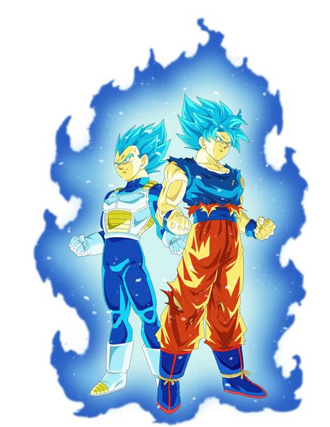 Goku Y Vegeta Super Saiyajin Blue By Arbiter720 On DeviantArt Dragon