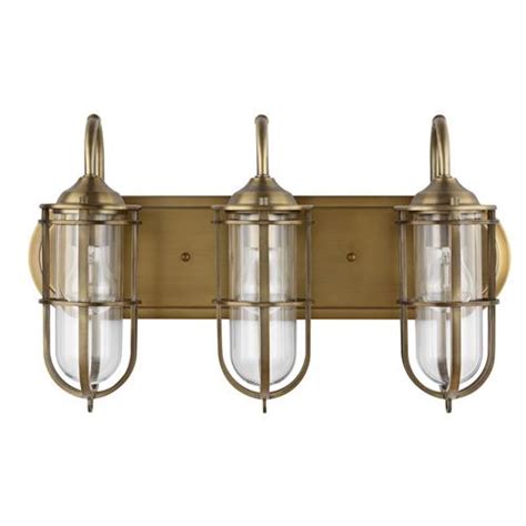 Dark Antique Brass IP44 Rated Bathroom Triple Wall Light Qn Urbanrest3