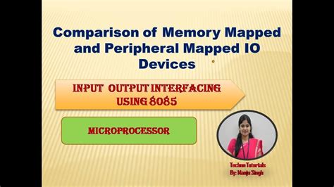 Unit L Difference Between Memory Mapped I O And Peripheral I O